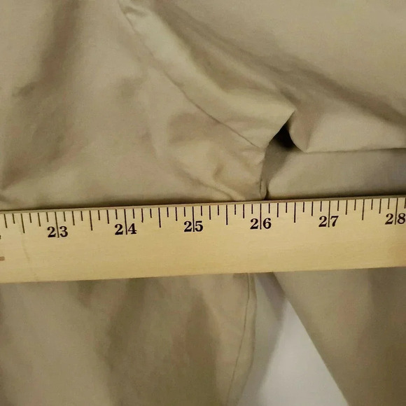 Columbia Full Zip Jacket Men's XL Beige Cream Pockets Windbreaker High Neck - Picture 10 of 12